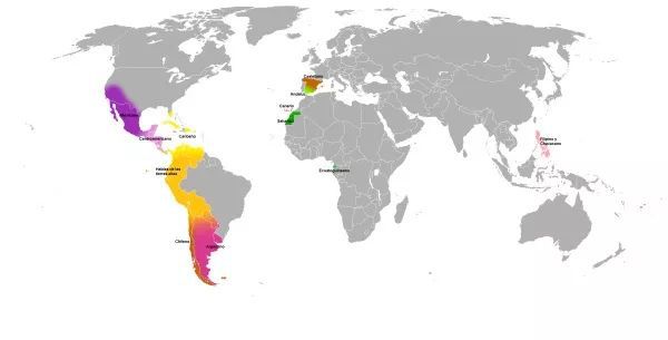 开元体育地图看世界；世界语言分布图、汉语是最复杂的语言、英语最简单(图5)