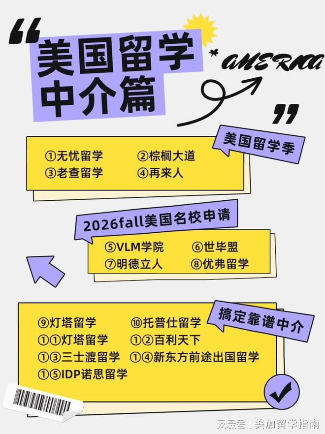 开元体育官网入口美国留学中介测评汇总！9月最新排名榜分享！(图2)